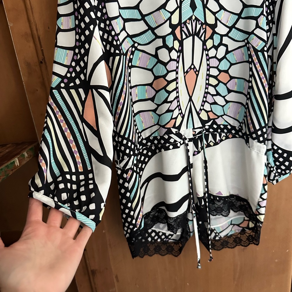Silky flowy romper